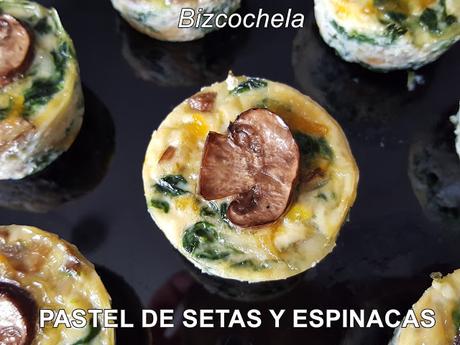 PASTEL DE SETAS Y ESPINACAS