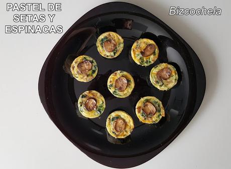 PASTEL DE SETAS Y ESPINACAS