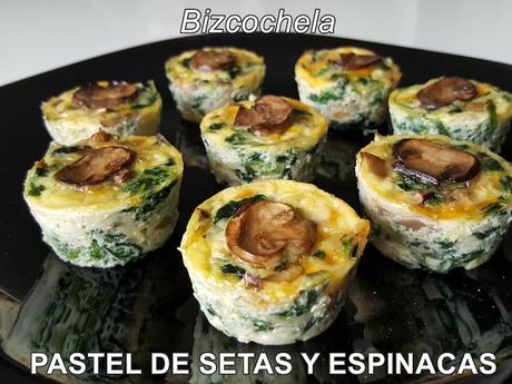 PASTEL DE SETAS Y ESPINACAS