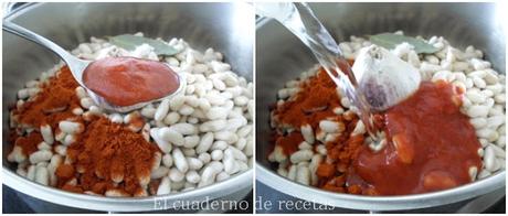 Alubias Blancas con Chorizo