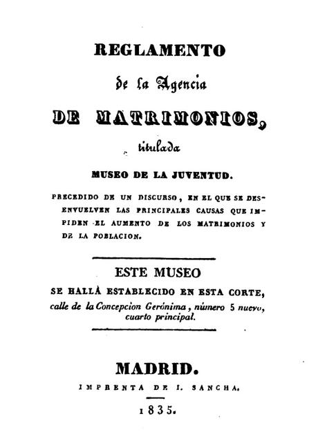 El Museo de la Juventud: El Tinder del Madrid de 1835