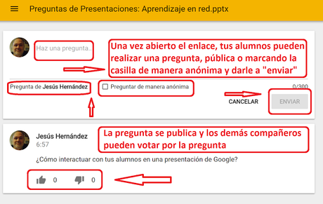 Cómo interactuar con tus alumnos en una presentación de Google