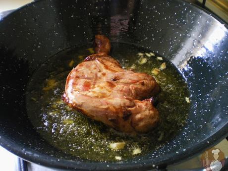 Arroz con pato confitado: Elaboración, paso 1 Arroz con pato confitado: Elaboración, paso 1