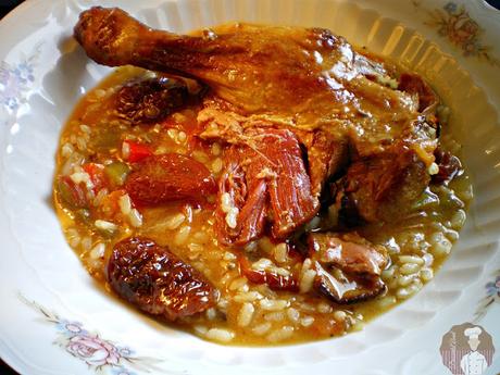 Arroz con pato confitado Arroz con pato confitado