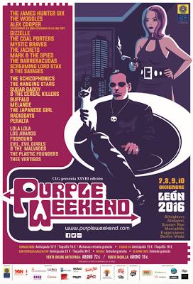 Purple Weekend 2016: The James Hunter Six, The Woggles, Álex Cooper, Gizzelle, The Coal Porters...