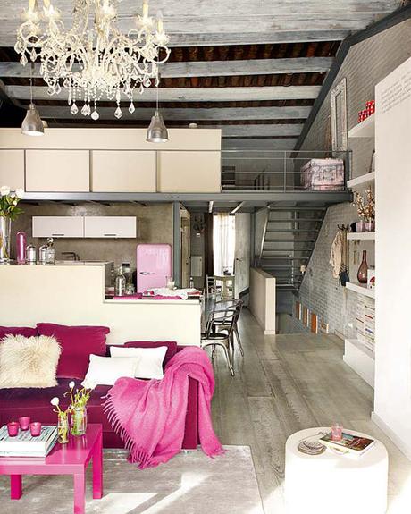 Un loft con un toque de... ROSA