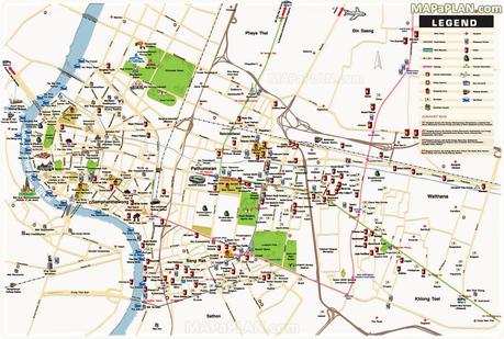 Mapas de Tailandia Mapa de Bangkok