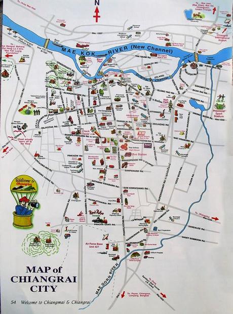 Mapas de Tailandia Mapas de Tailandia: Chiang Rai