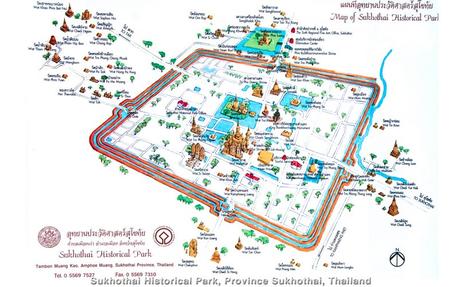 Mapas de Tailandia Mapas de Tailandia: Sukhothai