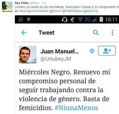 #NiUnaMenos en capturas desde Twitter