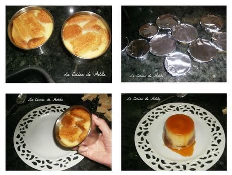 Flan de huevos con biscotes Flan de huevos con biscotes