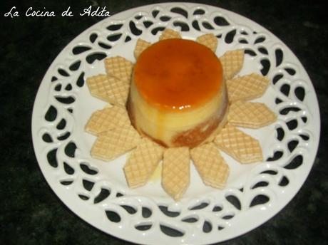 Flan de huevos con biscotes Flan de huevos con biscotes