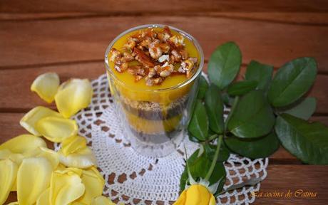 Triffle de mango y chocolate Triffle de mango y chocolate