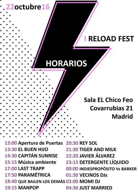 Horarios Reload Fest Horarios Reload Fest
