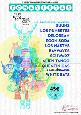 Festival Tomavistas 2017: Suuns, Los Punsetes, Delorean, Egon Soda, Los Nastys, Schwarz, Baywaves, White Bats... Festival Tomavistas 2017: Suuns, Los Punsetes, Delorean, Egon Soda, Los Nastys, Schwarz, Baywaves, White Bats...