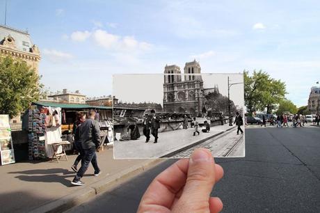 fotografías de París ayer y hoy