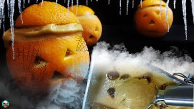 Helado de calabaza asada y naranja