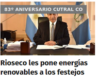 Rioseco les pone energías renovables a los festejos