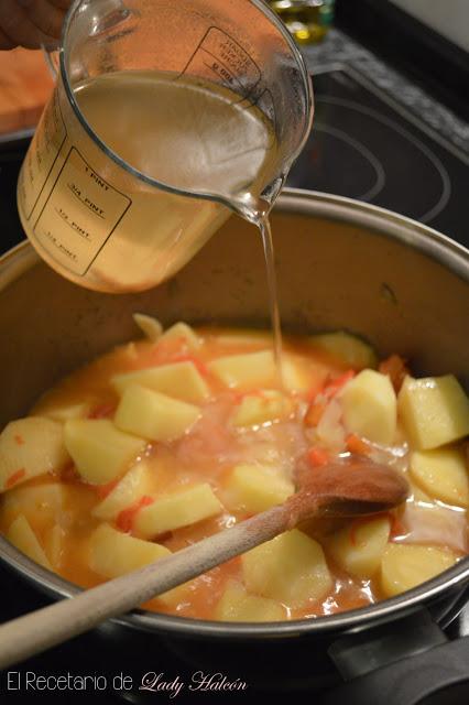 Marmitako de atún y salmón