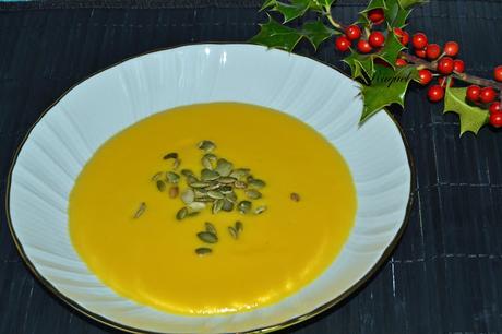 Crema de calabaza y naranja