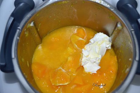 Crema de calabaza y naranja