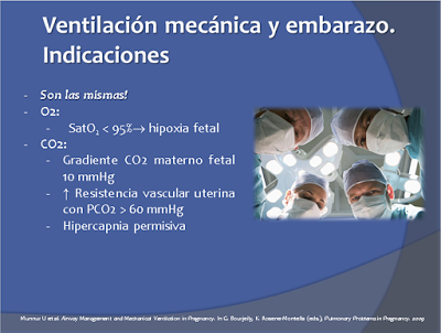 Ventilación mecánica en la embarazada