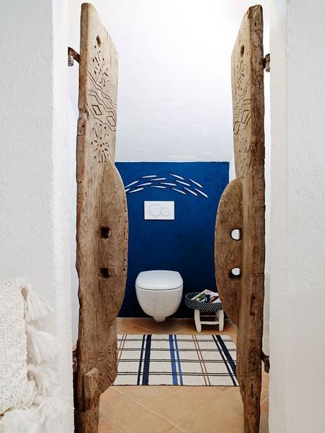 bathroom rustic and mediterranean style