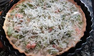 Quiché de Brócolis y Salmón Quiché de Brócolis y Salmón