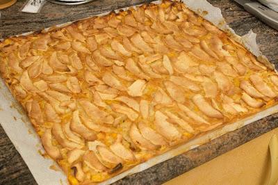 Tarta de manzana y melocotón fit Tarta de manzana y melocotón fit