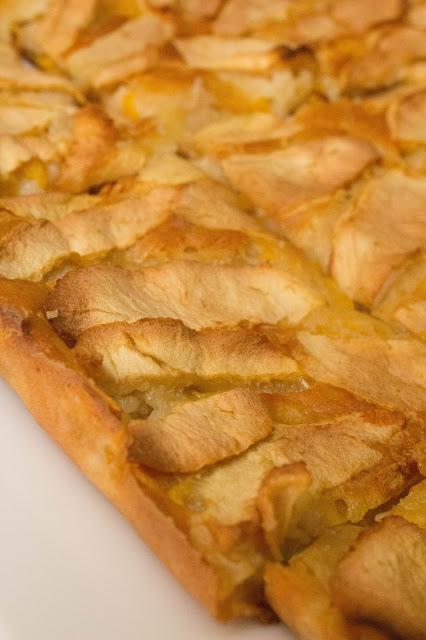 Tarta de manzana y melocotón fit Tarta de manzana y melocotón fit