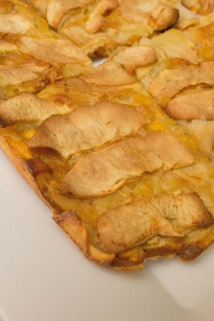 Tarta de manzana y melocotón fit Tarta de manzana y melocotón fit