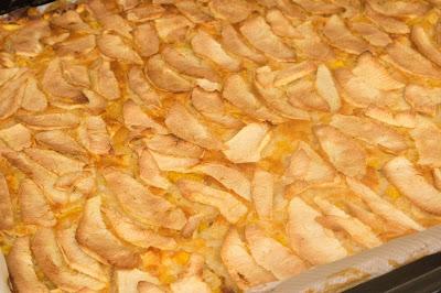 Tarta de manzana y melocotón fit Tarta de manzana y melocotón fit