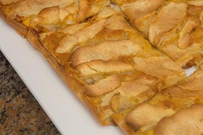 Tarta de manzana y melocotón fit Tarta de manzana y melocotón fit