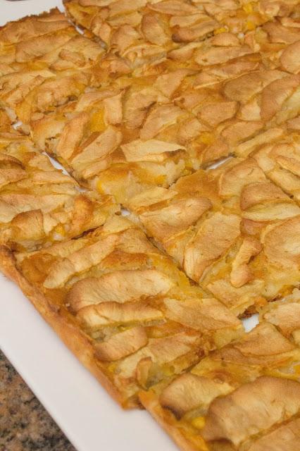 Tarta de manzana y melocotón fit Tarta de manzana y melocotón fit