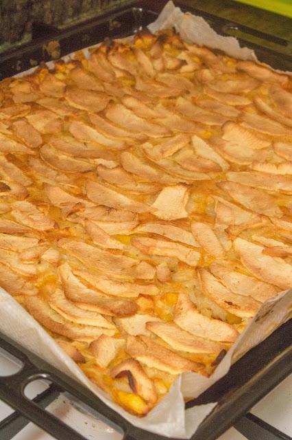 Tarta de manzana y melocotón fit Tarta de manzana y melocotón fit