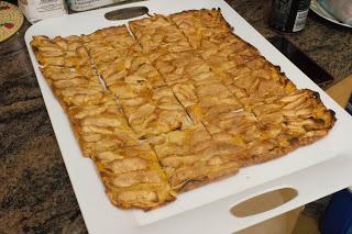 Tarta de manzana y melocotón fit Tarta de manzana y melocotón fit