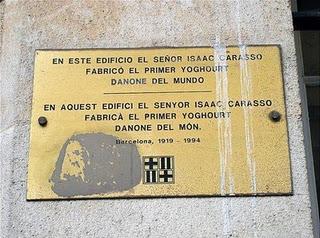 EN BARCELONA... SE FABRICÓ EL PRIMER YOGHOURT DEL MUNDO, SR. ISAAC CARASSO,1919-1994, A LA BARCELONA D' ABANS, D' AVUI I DE SEMPRE...28-10-2016...!!!