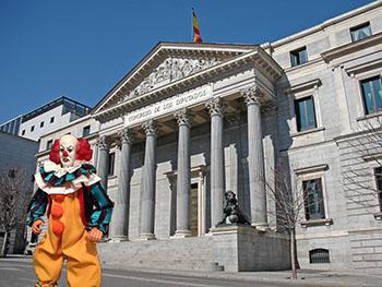 el villano arrinconado, humor, chistes, reir, satira, Congreso, el payaso diabolico