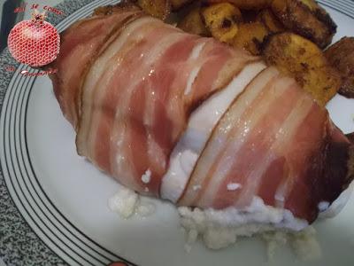 Pechugas de pollo con queso y bacon