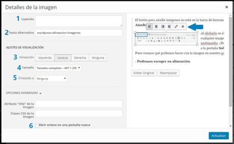 WordPress para principiantes: Escribir un post wordpress-imagenes-opciones-avanzadas