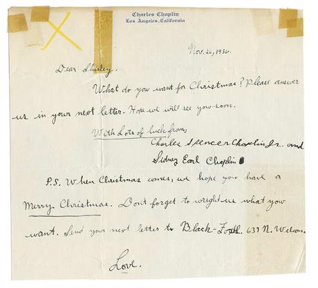 Cartas de cine: Charles Chaplin