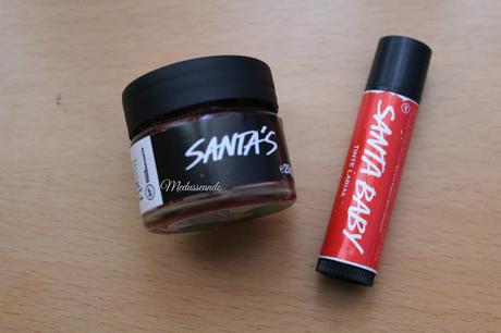 Lush: tinte y exfoliante labial Santa Baby