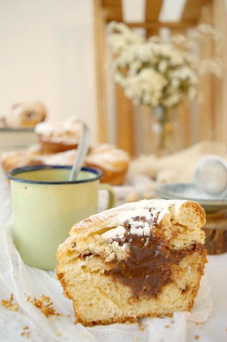 Cruffins con avellanas y ganache de chocolate, placer dos en uno #Asaltablogs Cruffins con avellanas y ganache de chocolate, placer dos en uno #Asaltablogs