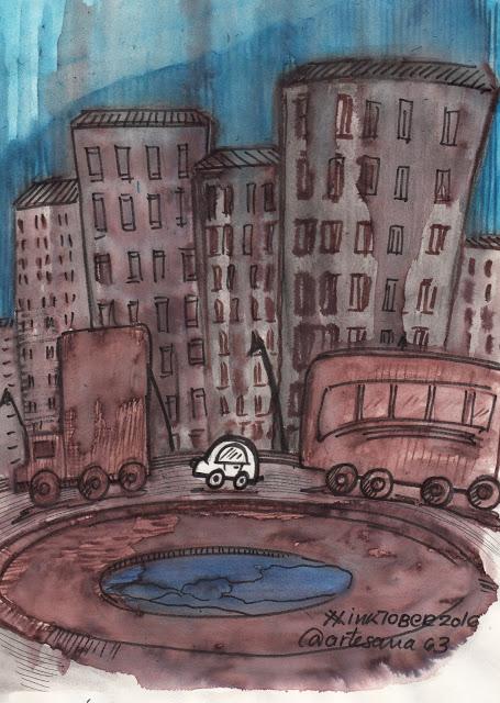 #InkToberspain2016 ...De retos, tintas, imaginación, liberación y disfrute... #reto 22 LITTLE #InkToberspain2016 ...De retos, tintas, imaginación, liberación y disfrute... #reto 22 LITTLE