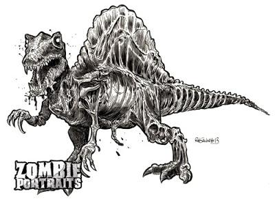 Los dinozombies de Rob Sacchetto Los dinozombies de Rob Sacchetto