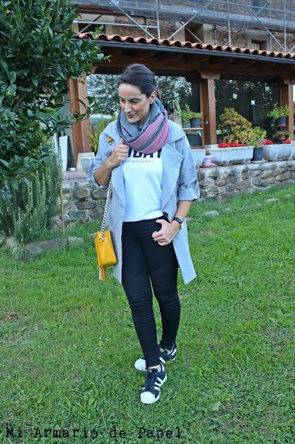 Outfit: Chaqueta Gris