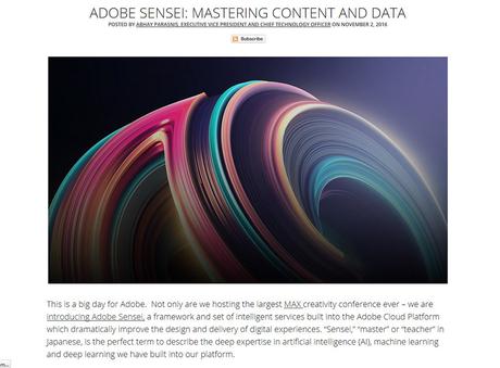 Adobe Max 2016 Sensei
