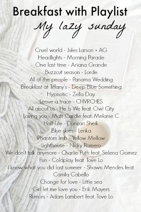 Breakfast with Playlist: My lazy sunday Breakfast with Playlist: My lazy sunday