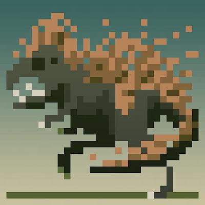 Los animales del pasado pixelados de Marcus Blättermann