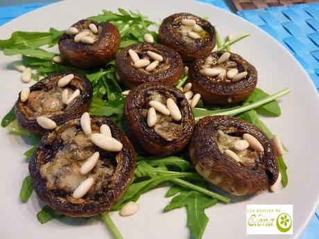 Champiñones al gorgonzola